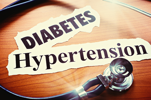 type 1 diabetes and hypertension)