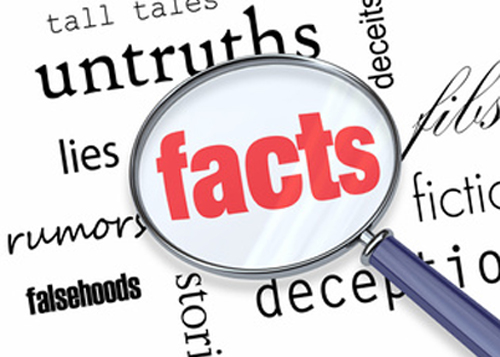 Facts Deceit Magnifying Glass