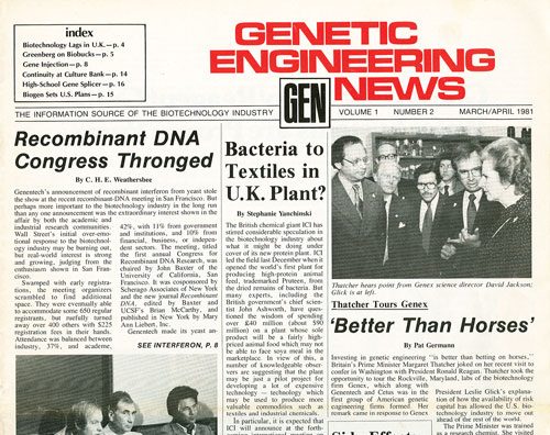 genetic engineering and biotechnology news