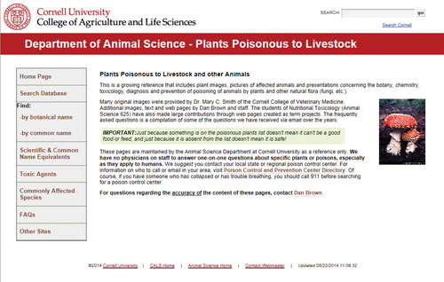 Poisonous Plants Database