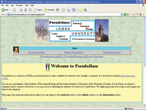 FHD.van Batenburg: Homepage of PseudoBase