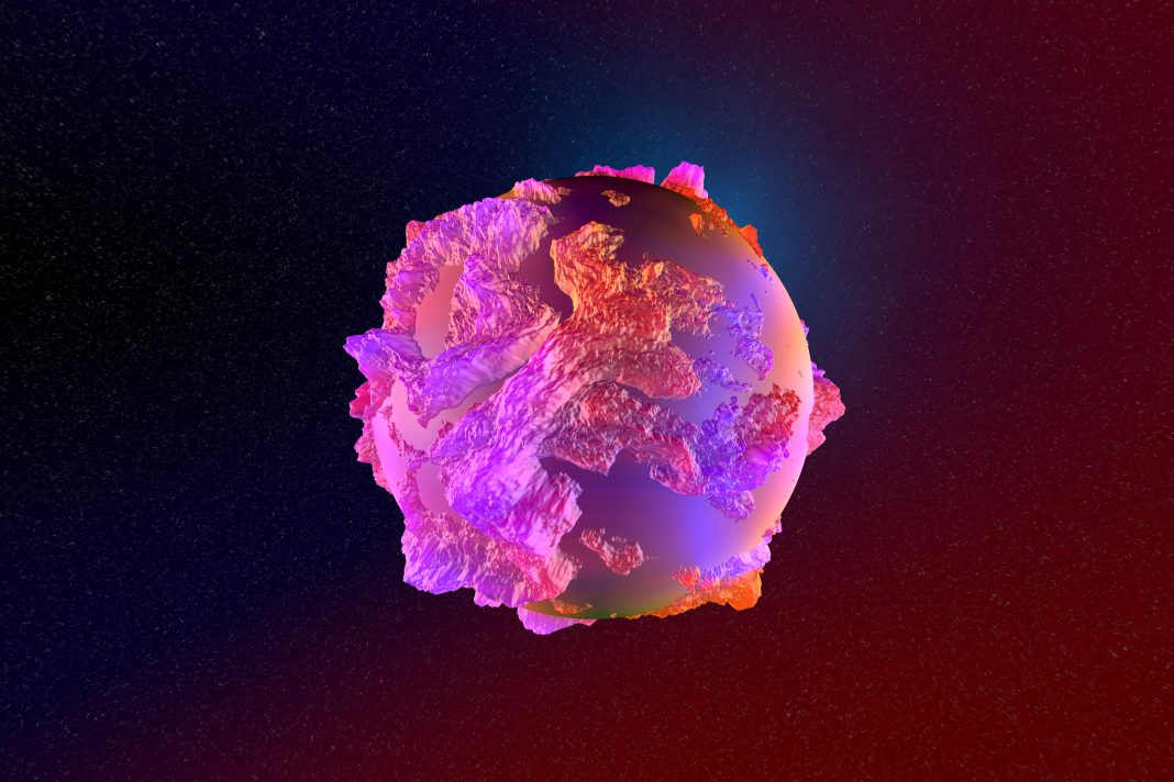 3D Rendered Illustration, cancer cell