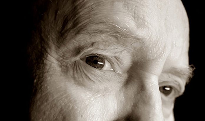 Elderly man's eyes