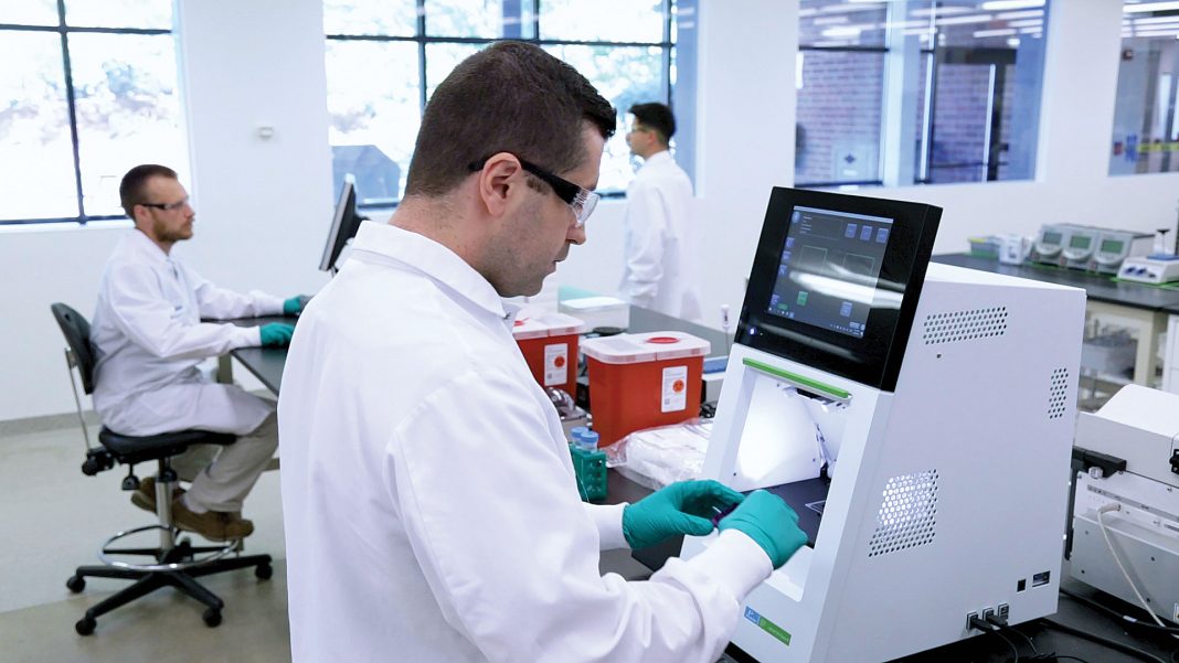 Rentschler Biopharma scientist at work
