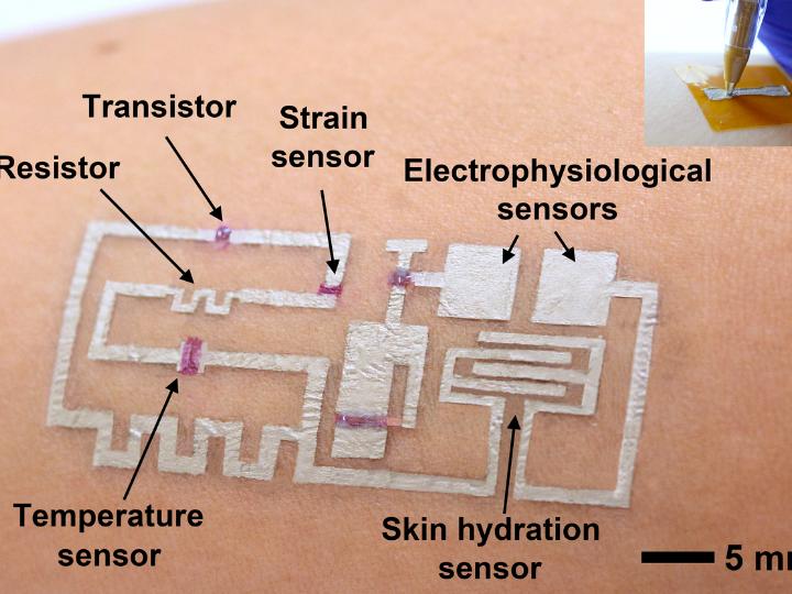 Novel “Drawn-on-Skin” Electronics Platform Offers Better Data for Personalized Care