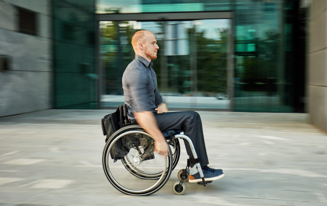 Man in wheelchair