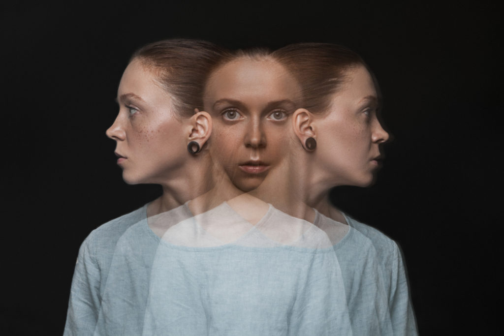 Adult woman with split personality
