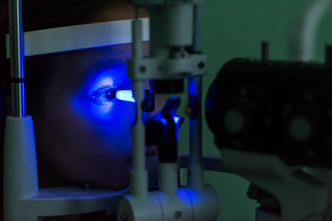 Girl Undergoing Eye Examination
