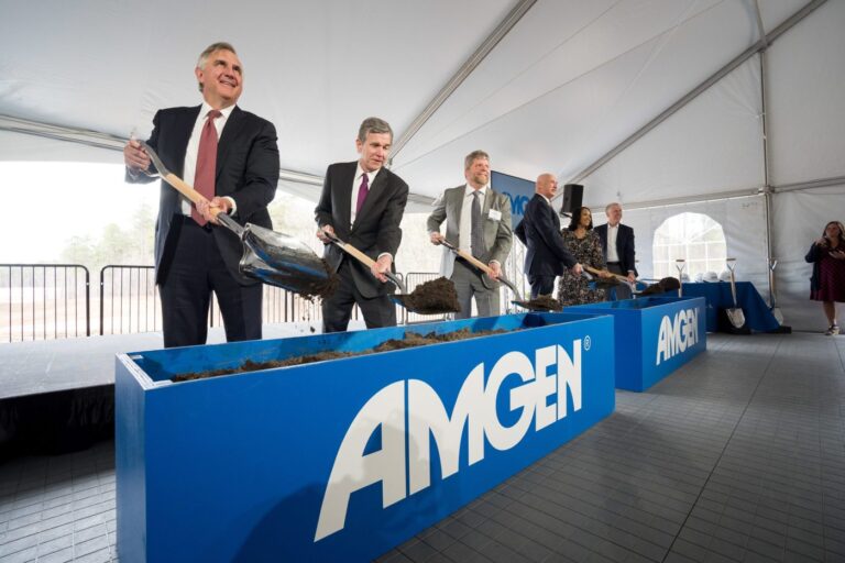 Amgen Breaks Ground on NC Biomanufacturing Facility