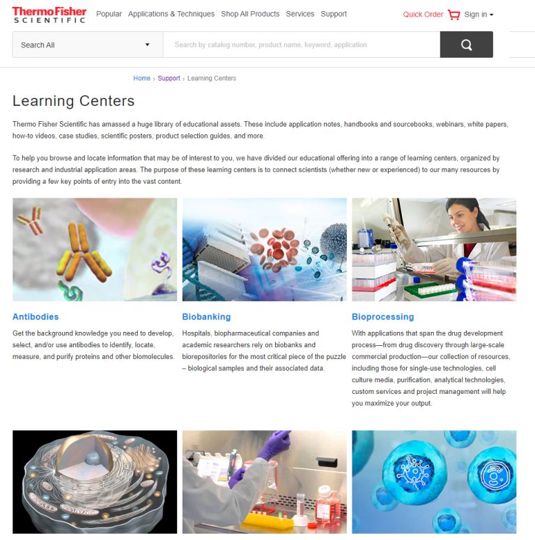 Thermo Fisher Learning Centers