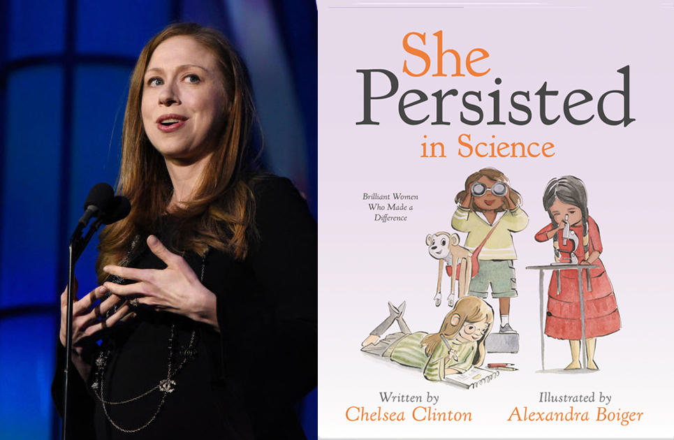 Chelsea Clinton and her She Presisted in Science book cover
