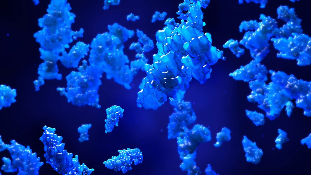 3d illustration proteins HCPs