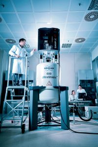 specialists use Bruker 600 UltraShield nuclear magnetic resonance (NMR) 