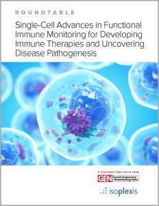 Single-Cell Advances in Functional Immune Monitoring for Developing Immune Therapies and Uncovering Disease Pathogenesis Roundtable