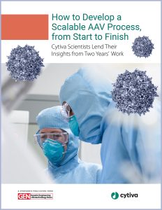 How to Develop a Scalable AAV Process, from Start to Finish Cytiva eBook cover