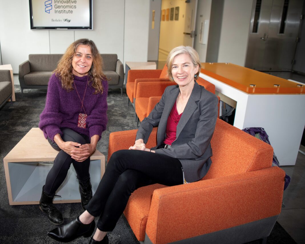 Jill Banfield, PhD, and Nobel laureate Jennifer Doudna, PhD, both of the Innovative Genomics Institute (IGI),