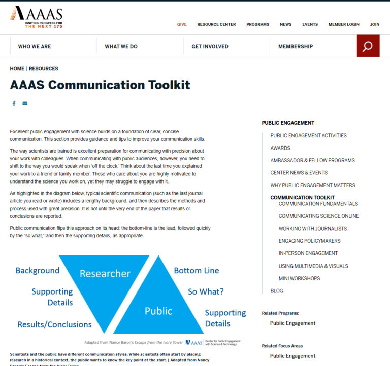 AAAS Communication Toolkit