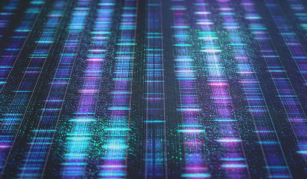 DNA Sequencing Sanger Digital Background Binary Code