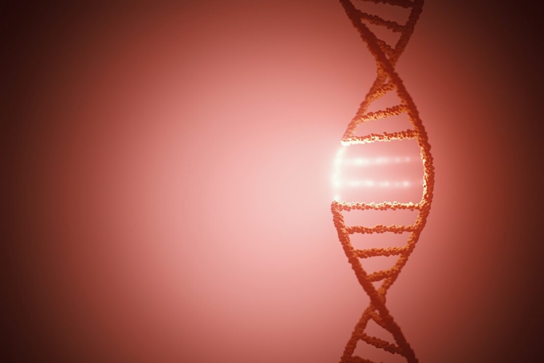 DNA Molecule Helix Genetic Code - stock photo