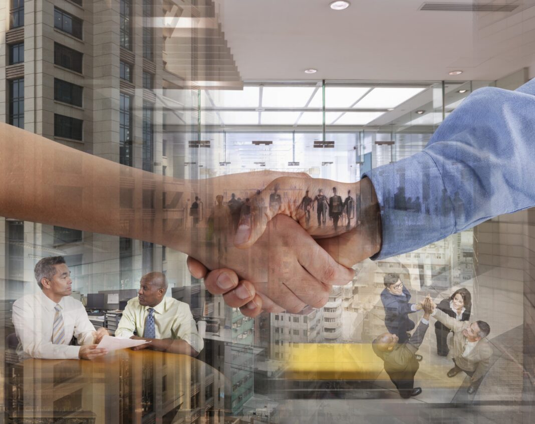 Hand Shake at a Meeting