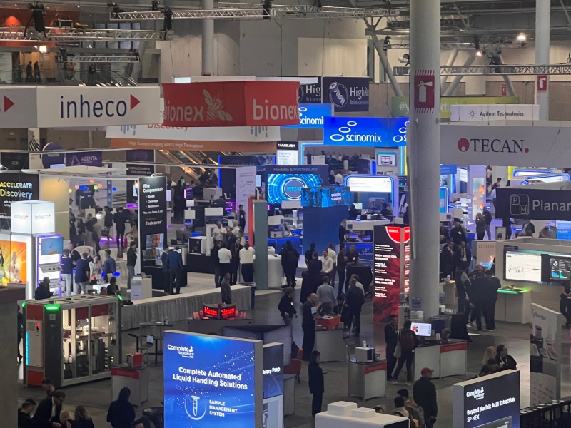 A view of the exhibition floor at SLAS 2024