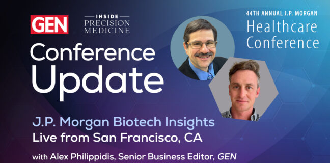 JPM 2026: Alex Philippidis and Jonathan Grinstein, PhD video opening screen