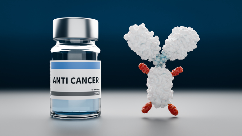 Anticancer antibody drug conjugate, rendering.