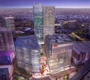 rendering of HELIX downtown campus