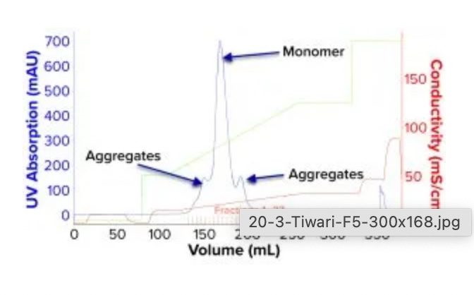 process chromatogram for CEX