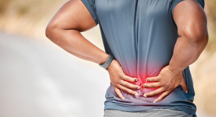 man with back pain