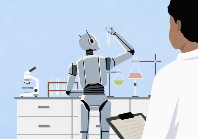ai robot in lab