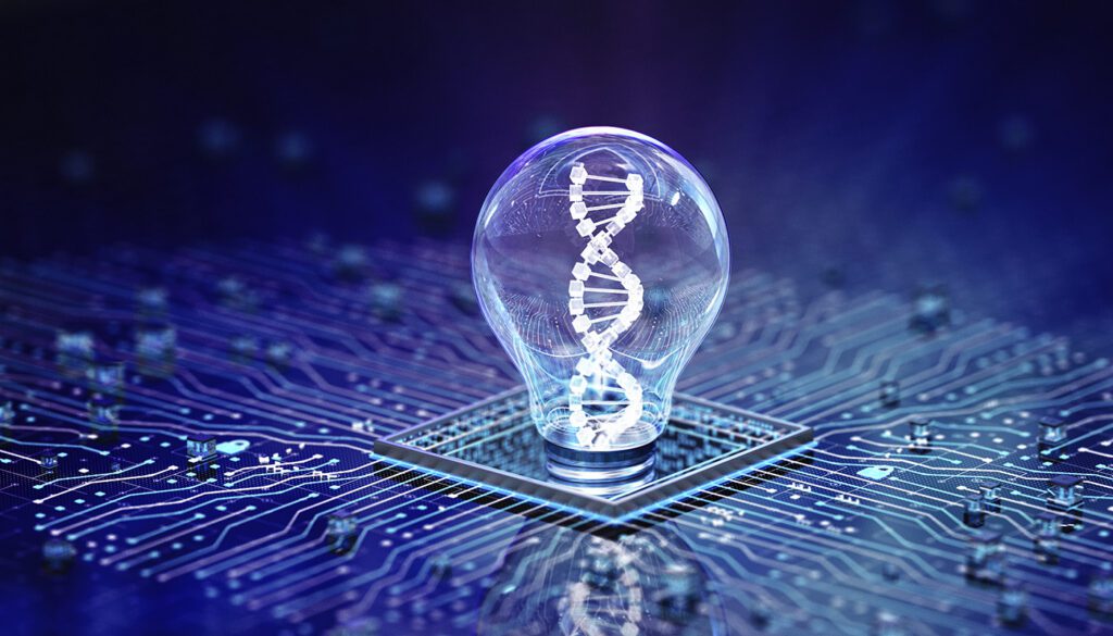 AI medical technology concepts.