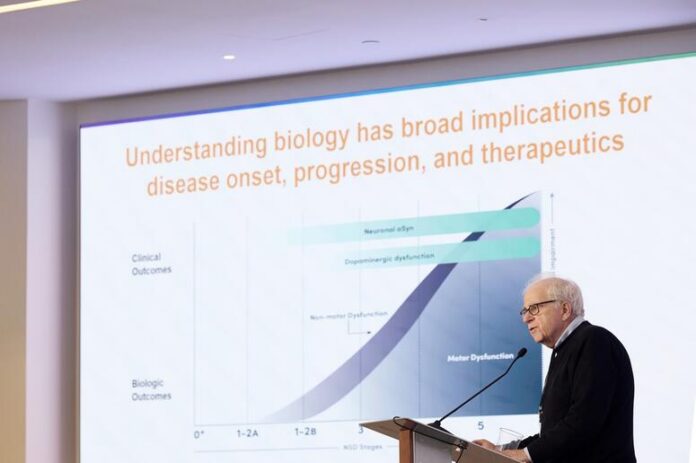 A better understanding of the biology of how Parkinson’s begins and progresses will permit researchers to move forward with novel therapeutics, according to Kenneth Marek, MD, Parkinson's Precision Medicine Initiative principal investigator and co-founder of the Institute for Neurodegenerative Disorders. [Michael J. Fox Foundation]