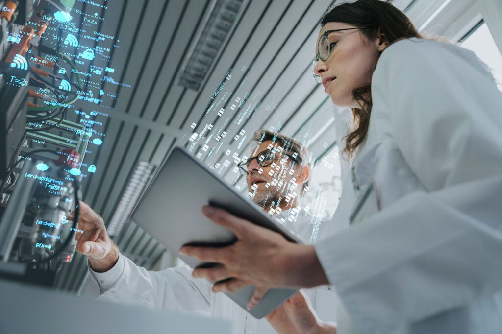 engineers working on networking projects