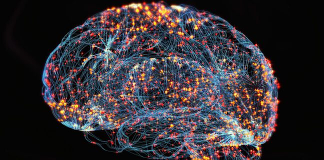 Brain activity,Human brain damage,Neural network,Artificial intelligence and idea concept