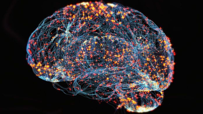 Human brain Brain activity,Human brain damage,Neural network,Artificial intelligence and idea concept