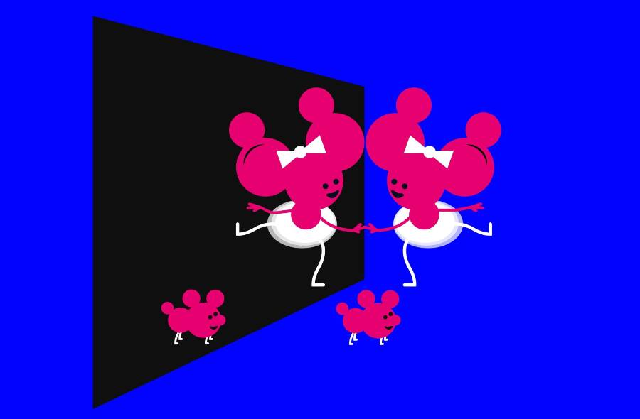 An illustration of chiral molecules [Credit: Johan Jarnestad/The Royal Swedish Academy of Sciences]