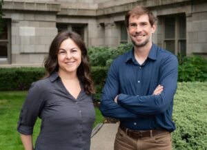 An image showing Talus' co-founders, Lindsay Pino, PhD, and Alex Federation, PhD.